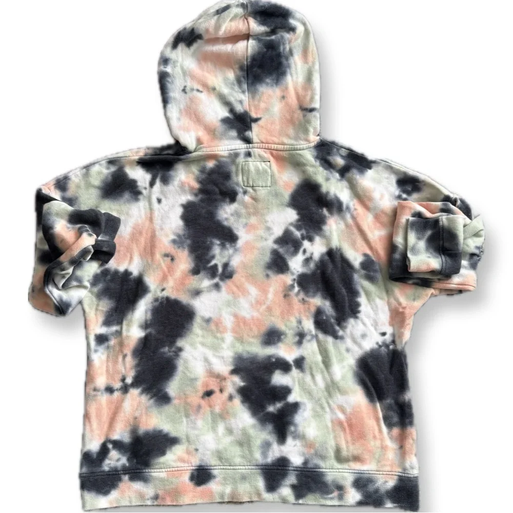 ALab Tie-Dye Hoodie with Ghost Smiley Print - Picture 4 of 7